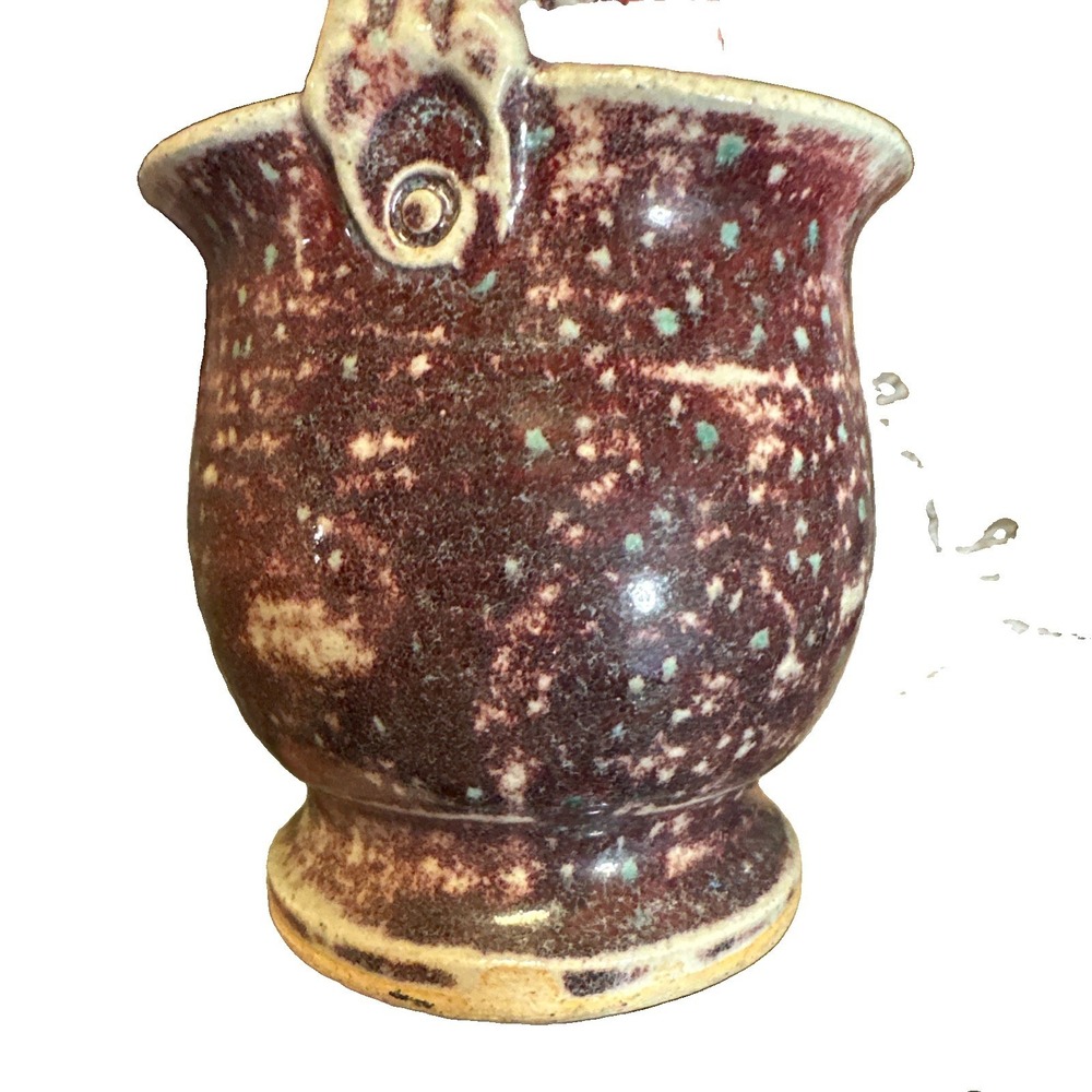 Glazed Clay Pottery Planter Fork Creek Mill Signed by Ann Williams Seagrove NC - Picture 4 of 4